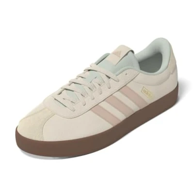 Afbeelding van adidas Vanquish 6 Lea Hardloopschoenen voor heren, Wonder White Powder Coral Linen Green, 40 2/3 EU