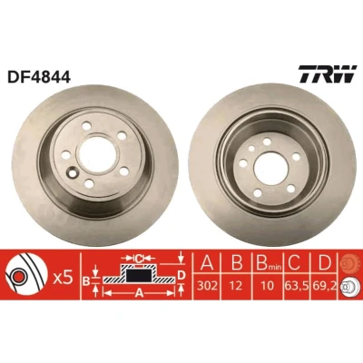 Afbeelding van Trw Remschijf DF4844