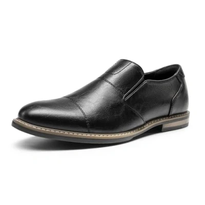 Afbeelding van Bruno Marc Loafers voor heren, mocassins en loafers, herenschoenen, zwart.