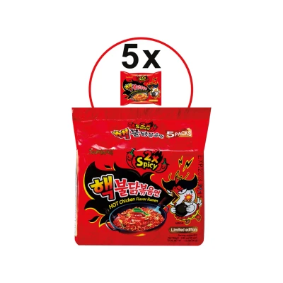 Afbeelding van Samyang Hot Chicken Flavor Ramen Buldak 2x Spicy Noedels 40 x 140 gram