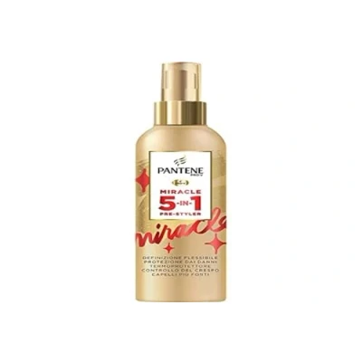 Afbeelding van Pantene Pro V Miracle 5 in 1 Pre Styler Haarspray zonder uitspoelen, thermoprotector, voor zacht en modelleerbaar haar elke stijl, 200 ml