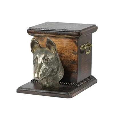 Afbeelding van Elegante urn hond voor Malinois met hondenbuste as van je trouwe vriend