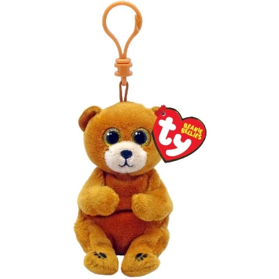 Afbeelding van Ty Beanie Babies Bellies Clip Duncan Bear 10cm