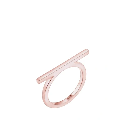 Afbeelding van Elli Minimal Ring Rose goldcoloured, Dames, Maat: 54, gold coloured