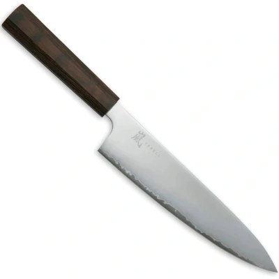 Afbeelding van Yaxell HANA Koksmes 20 cm 3 laags roestvrijstaal met donkerbruin pakka wood heft