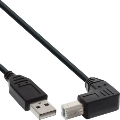 Afbeelding van 2 m USB 2.0 A B Kabel Haaks