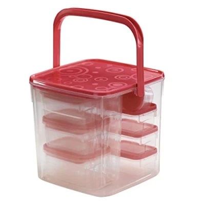 Afbeelding van Xavax Set Vershoudbakjes 18 dlg. Rood