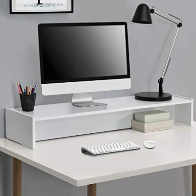 Afbeelding van Monitorstandaard verhoger 100x27x15 cm wit