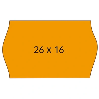 Afbeelding van APLI 101719 Etiketteerrollen, oranje, 6 stuks