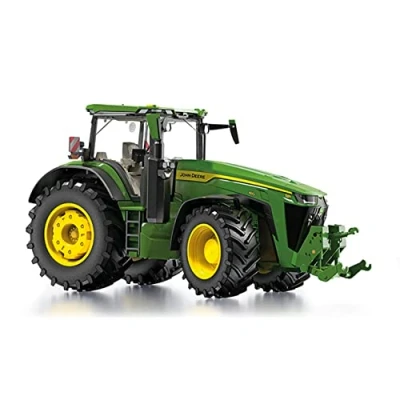 Afbeelding van WIKING 077859 Tractor John Deere 8R 410, 1:32, metaal/kunststof, vanaf 14 jaar, vele functies, motorkap, beweegbare boven en onderarmen