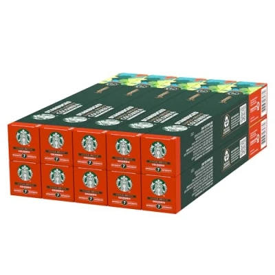Afbeelding van STARBUCKS Single Origin Colombia by Nespresso, amberkleurige roostering, koffiecapsules 10 x (100 capsules)