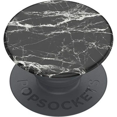 Image de Support et Grip pour Smartphone PopSockets Marbre moderne noir