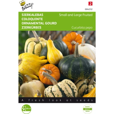 Afbeelding van Cucurbita Sierkalebas Klein en Groot Gem. Buzzy