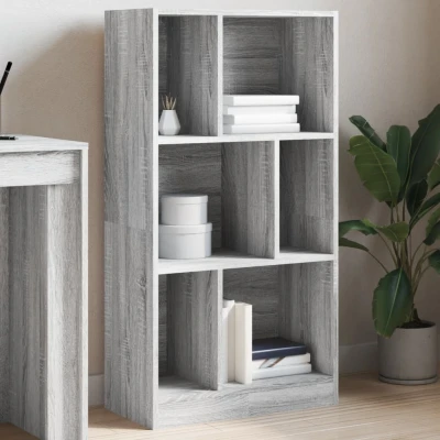 Afbeelding van Boekenkast 57x28,5x107,5 cm bewerkt hout grijs sonoma eiken