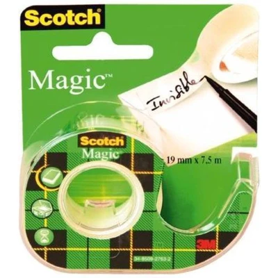 Afbeelding van Plakband Scotch Magic 810 19mmx7.5m onzichtbaar + afroller