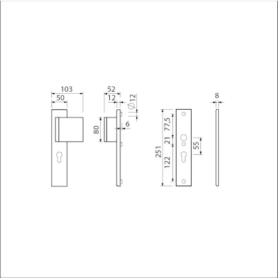 Afbeelding van Ami vhb 251/50 pc55 lang ls zonder dkr F2