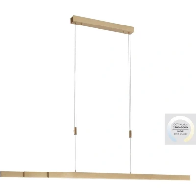 Afbeelding van Paul Neuhaus Adriana Hanglamp Mat Goud L120 180cm
