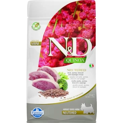 Afbeelding van N&amp;D Quinoa voeding voor de Gecastreerde Hond small breed 800 gr.