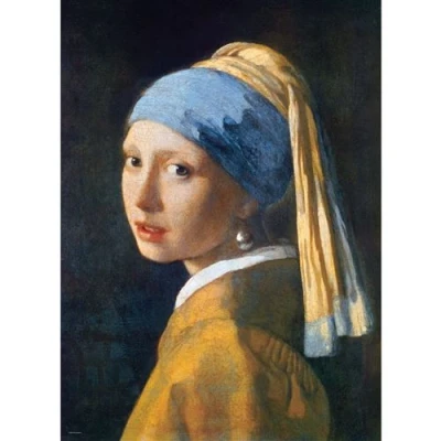 Image de Puzzle Eurographics Johannes Vermeer : la Jeune Fille à Perle, 1665, 1000 pièces