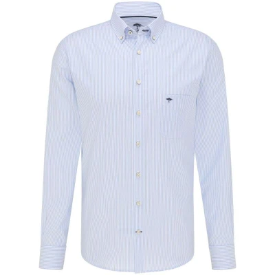 Afbeelding van Fynch hatton hemd voor heren blauw maat xl