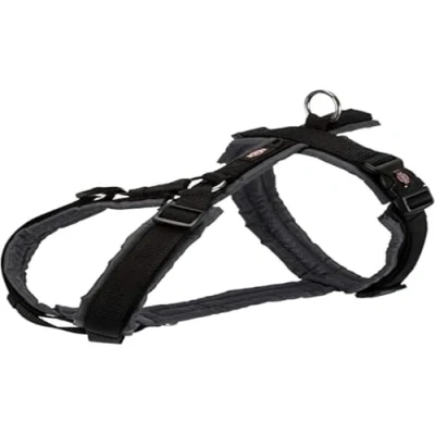 Afbeelding van Trixie Hondentuig Premium Trekking Zwart / Grijs 53 64X2 CM