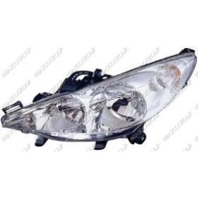 Afbeelding van PRASCO PG3204904 Koplampen Links H7/H1, H7, H1 Transparent voor rechtsrijdend verkeer Met elektromotor regelmotor LWR PEUGEOT: 207 Hatchback
