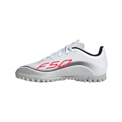 Afbeelding van adidas Mixte enfant F50 MESSI CLUB Turf Football Boots Kids, ftwr white/lucid red/silver met., 28 EU