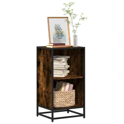 Afbeelding van vidaXL Boekenkast 40x35x76 cm bewerkt hout gerookt eikenkleurig