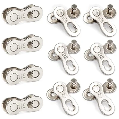 Afbeelding van GIAK Fietsketting MTB ketting, 10 paar, snelsluiting, 6 7 8/9/10/11 versnellingen, universeel, herbruikbaar, voor fiets, mountainbike, snelschakels, ketting