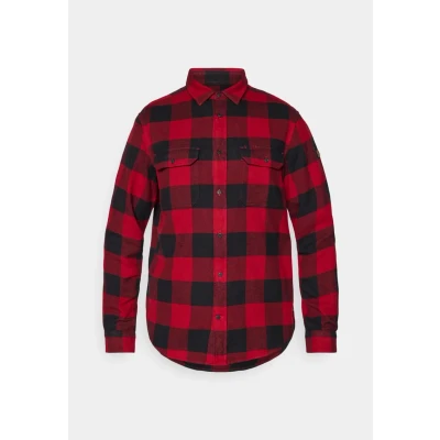 Afbeelding van Övik Heavy Flannel Overhemd Heren Red Black 600 XL Rood Outdoor Shirt