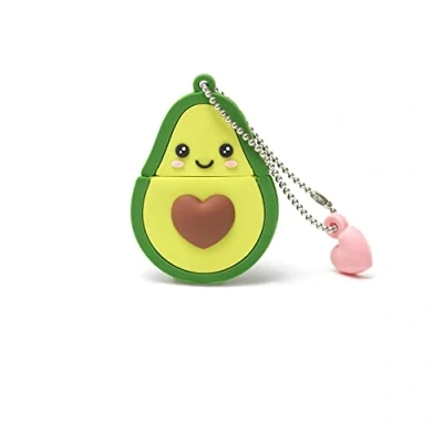 Afbeelding van Legami USB 3.0 stick, 32 GB, ultrasnel, zachte pvc coating, 4 x 4,8 cm, avocado thema