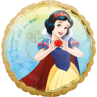 Afbeelding van Sneeuwwitje ballon 45x45cm Folie Prinses Themafeest Verjaardag Ballonnen Versiering prinsessen Helium