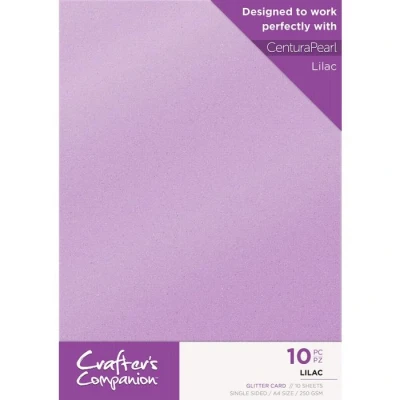 Afbeelding van Crafter&#039;s Companion Glitter karton A4 a 10 vel Lila
