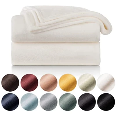 Afbeelding van Blumtal Fleece Deken Super Zacht Plaid 150x200 cm Creme