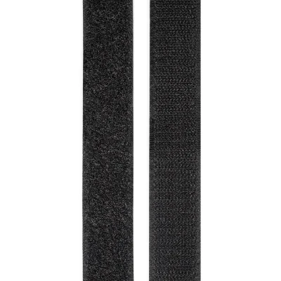 Afbeelding van TOOLCRAFT KL25X2000C Klittenband Om vast te plakken Haak en lusdeel (l x b) 2000 mm 25 Zwart 1 paar