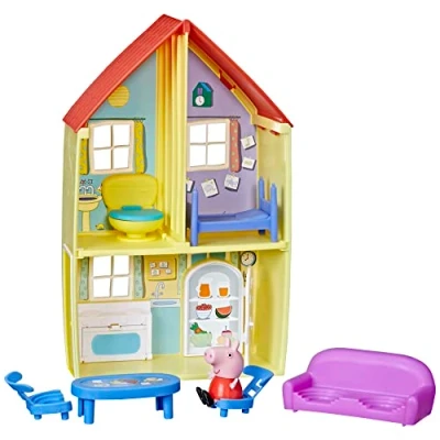 Afbeelding van Peppa Pig Peppa&#039;s Adventures huis met figuur en 6 accessoires, kleuterspeelgoed