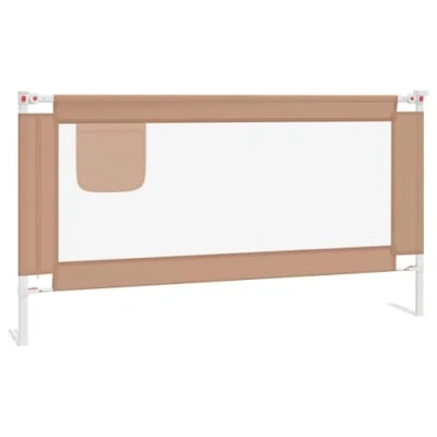 Afbeelding van vidaXL Bedhekje peuter 160x25 cm stof taupe