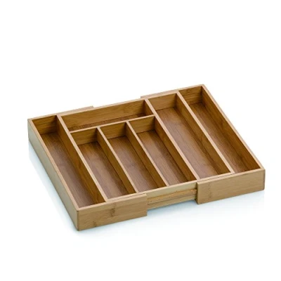 Afbeelding van Bestekbak uitschuifbaar 28,5 cm x 33 cm, Bamboe Kela Kalma