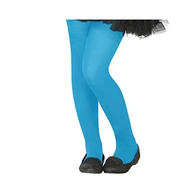 Afbeelding van Neon blauwe verkleed panty voor kinderen