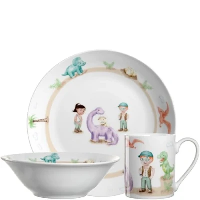 Afbeelding van Leonardo Bambini Avventura kinderserviesset 3 delig dino