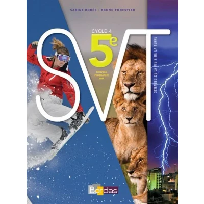 Image de Science de la vie &amp; terre 5ème cycle 4 2017 Manuel élève nouveau programme 2016