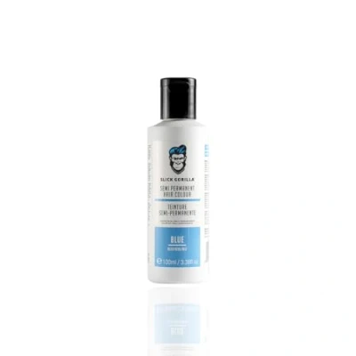 Image de Slick Gorilla Coloration semi permanente bleue végétalienne et sans cruauté envers les animaux (3,38 Fl Oz, 100 ml Bleu)