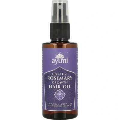 Afbeelding van Ayumi Rosemary Hair Growth Oil haarolie natuurlijk biologisch vegan haarverbetering alle haartypen
