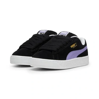 Afbeelding van Puma Suede XL Unisex Skateschoenen, Maat: 38, Black/lavender alert Veloursleer
