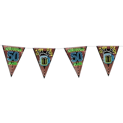 Afbeelding van Slinger 50 jaar Abraham Neon 10mtr