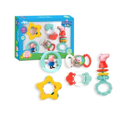 Afbeelding van Peppa Pig Rammelaars en Bijtringen Set 8435507865302