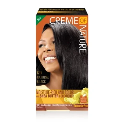 Afbeelding van CREME OF NATURE LIQUID HAIR COLOR NATURAL BLACK C11