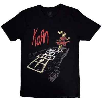 Afbeelding van Korn Follow The Leader Hopscotch Heren T shirt L Zwart