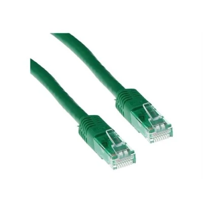 Image de ACT Cordon de raccordement RJ 45 (M) pour 50 cm 5.3 mm U/UTP, non blindé CAT 6 moulé vert, RAL 6016
