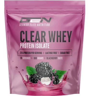 Afbeelding van Clear Whey Isolaat Eiwitshake proteïne Ranja Braam smaak 30 Servings 900 g 24g per serving Verfrissend shake